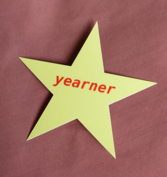 3" yearn star sticker