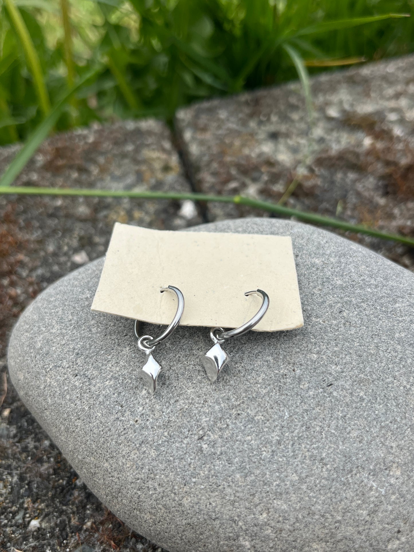 The star charm hoops