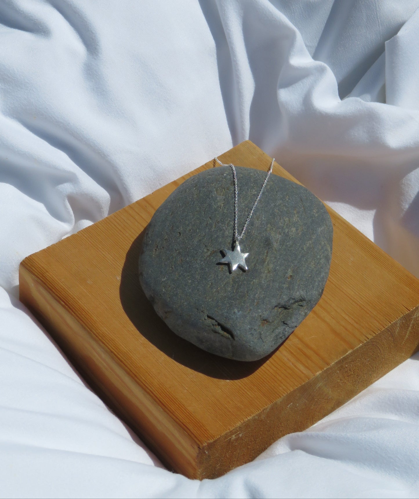 6 point star charm necklace